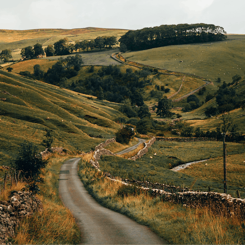 Explore the rolling countryside of North Yorkshire