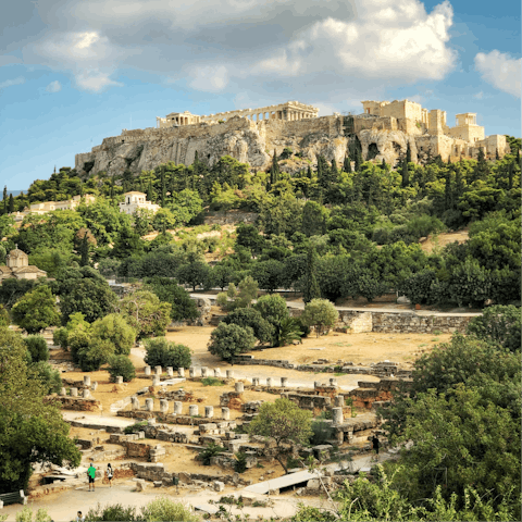 Embrace a day out exploring beautiful Athens, just 33km from the villa