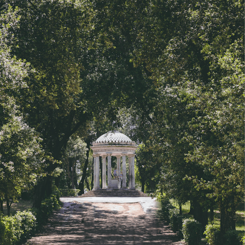 Make the most of your location just a few steps from Villa Borghese