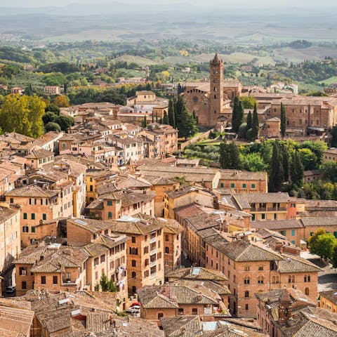 Explore the hill-top towns of Tuscany, including Volterra, under twenty minutes in the car