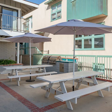 Enjoy a barbecue on the patio