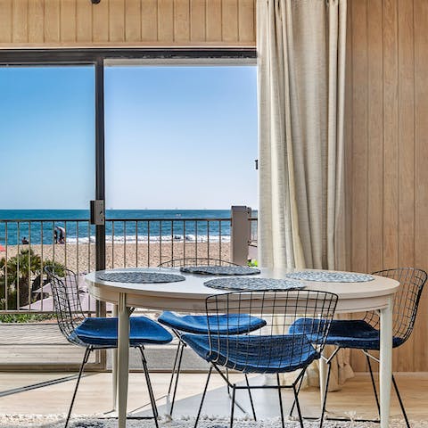 Dine with exquisite ocean views