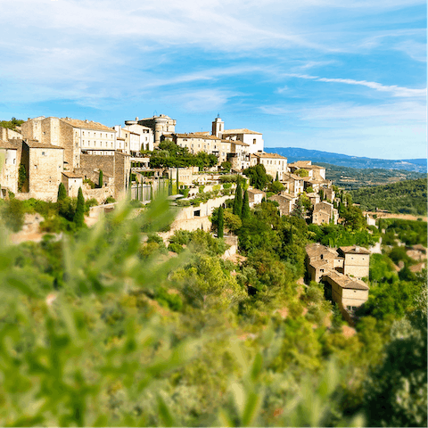Admire the beauty and greenery of Provence