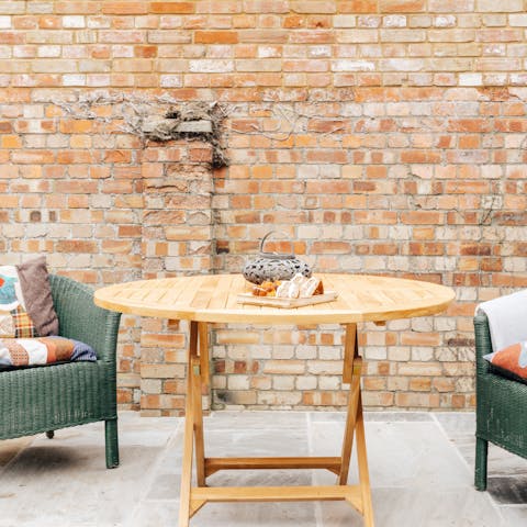 Enjoy a cup of afternoon tea in your private courtyard