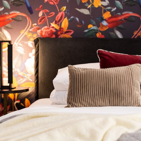 Enjoy a restful night's sleep in the sumptuous bedroom after a day of sightseeing 