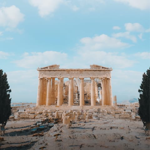 Wander over to the Acropolis and travel back in time to ancient Athens – it's a fifteen-minute walk away