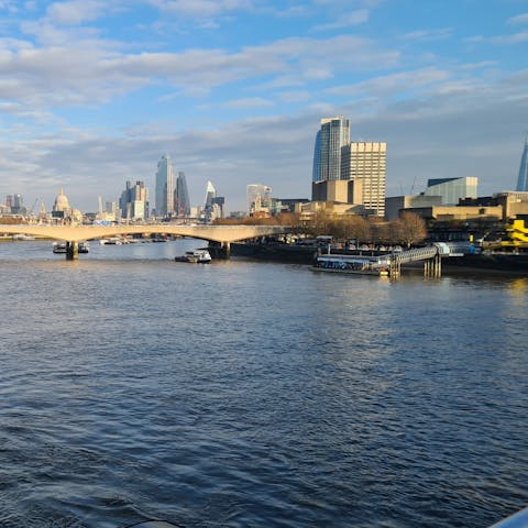Set off on riverside strolls along the Thames straight from your front door