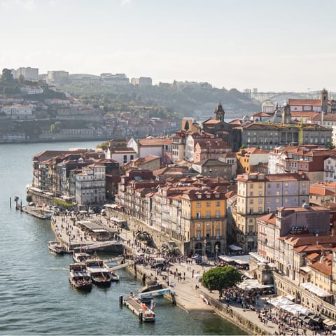 Take the bus or walk down to Porto’s beautiful riverside