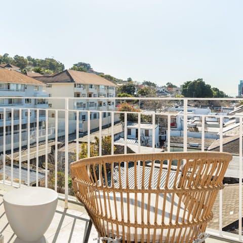 Sip your morning coffee on your private balcony