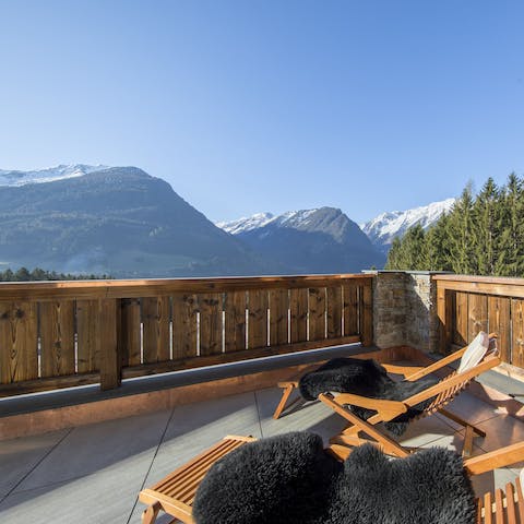 Take in jaw-dropping panoramas from your private balcony