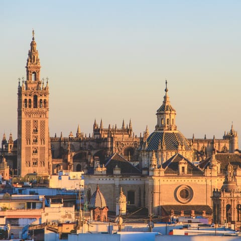 Visit the stunning Seville Cathedral, viewable from this home