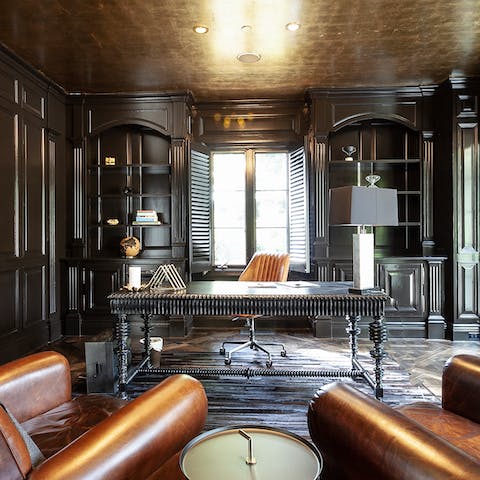 Live out your Mad Men fantasies in the bespoke wood-panelled library