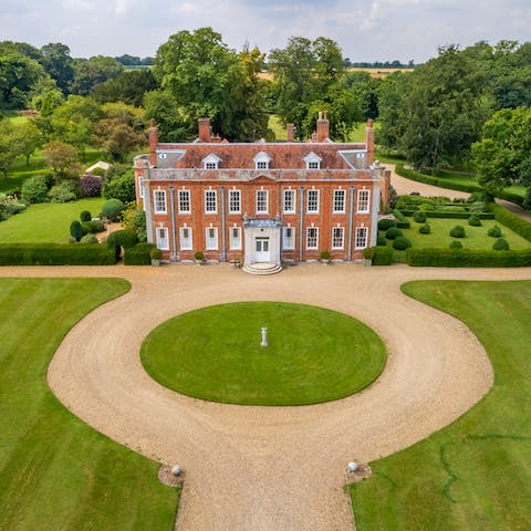 Stay on a historic estate with walking paths and private gardens ripe for roaming