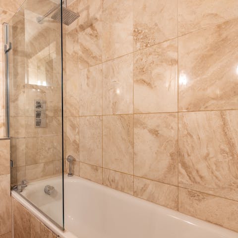 Treat yourself a long, luxurious soak in the tub when you need to let go of the last of the stress