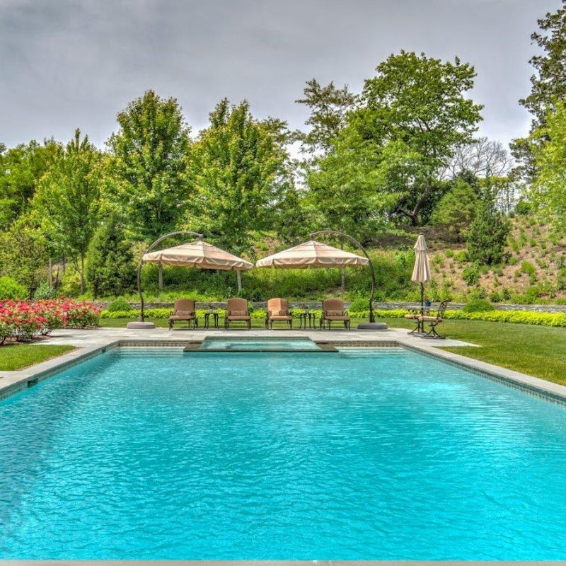 Cool off in the private pool