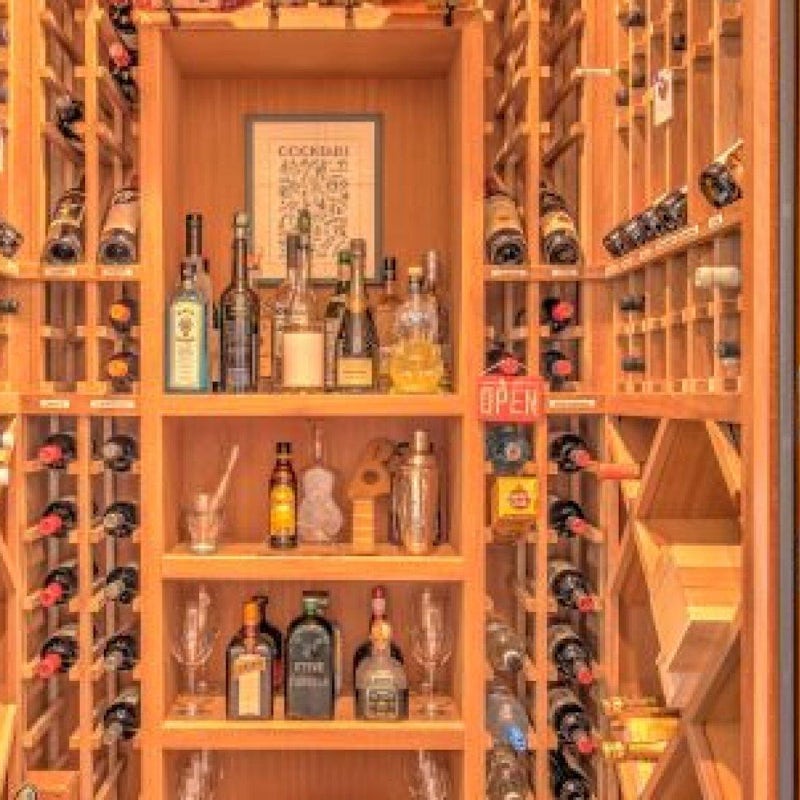 Mix yourself up a drink from the bar