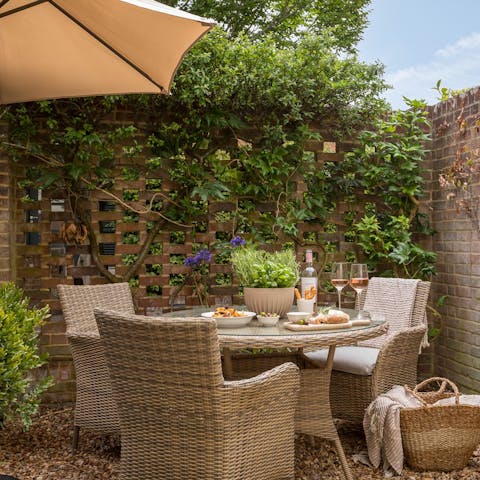 Light the barbecue and enjoy an alfresco meal during summer months