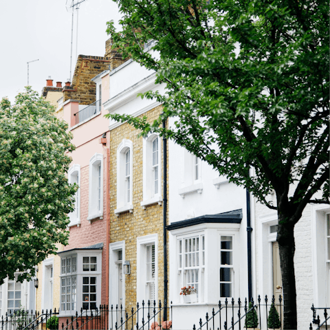 Explore affluent Chelsea after lunching on the King's Road, two minutes away 