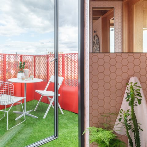 Take break from the city buzz on your private balcony