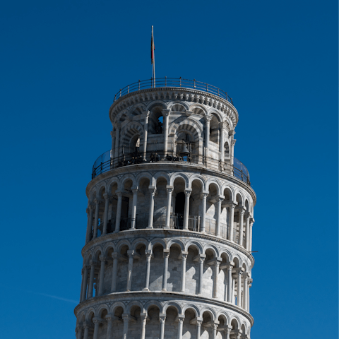 Witness the Leaning Tower of Pisa up close (a thirty-eight-minute drive)