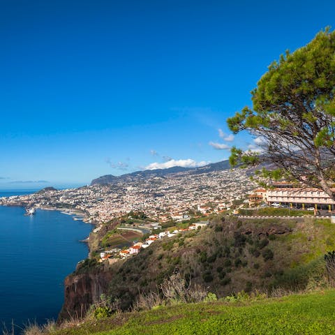 Explore the delights of Funchal, such as Sé Catedral, a five-minute drive or thirty-minute walk away
