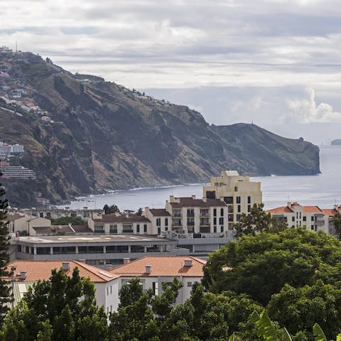 Admire the breathtaking city and ocean views from this home