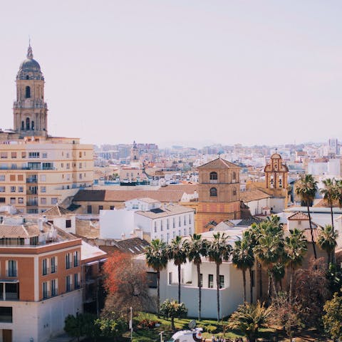 Explore Malaga's historic centre, just seventeen minutes away on foot