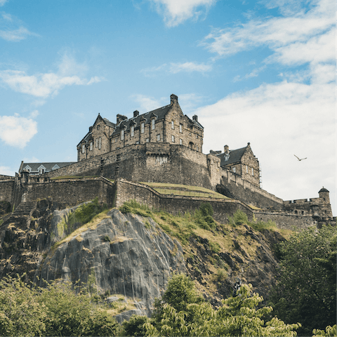 Visit glorious Edinburgh Castle – it's a twenty-minute walk