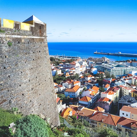 Drive down to Funchal Bay and enjoy a day of sightseeing, local cuisine and coastal fun