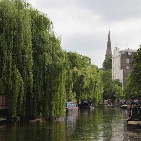 Grab a coffee and enjoy a stroll along Regent's Canal