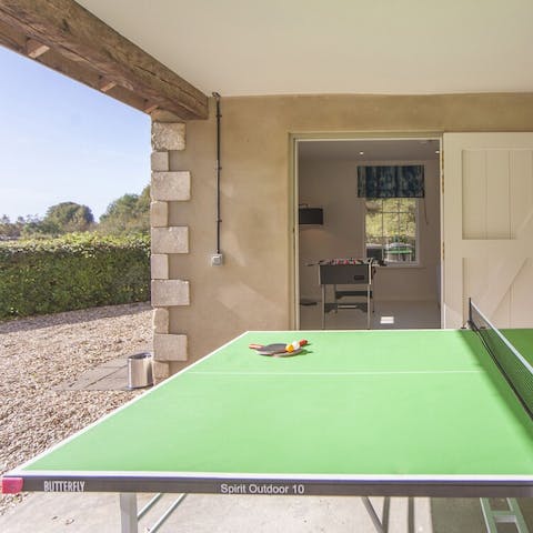 Entertain in the open-air games room