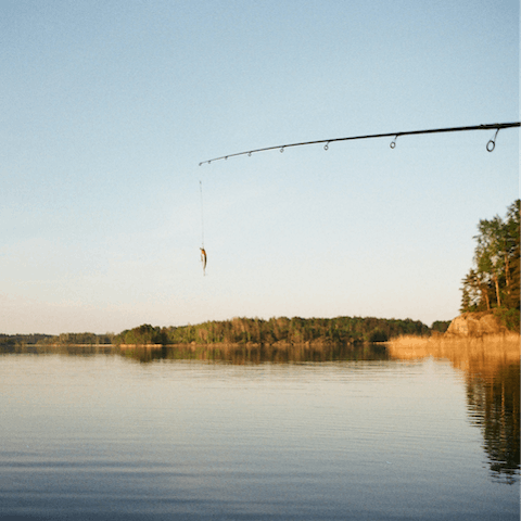 Give fishing a whirl, there's three lakes to choose from