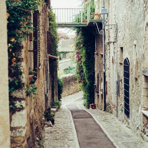 Wander through the town of Cutrofiano, only a short drive away