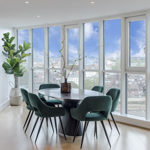 Dine in style in this attractive London home