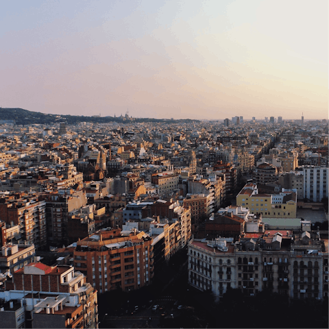 Explore the sights of Barcelona from your location in the Eixample neighbourhood