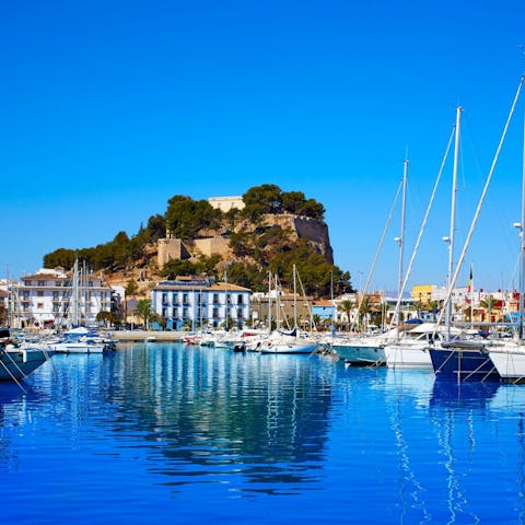 Explore the port city of Dénia – just 3 kilometres away