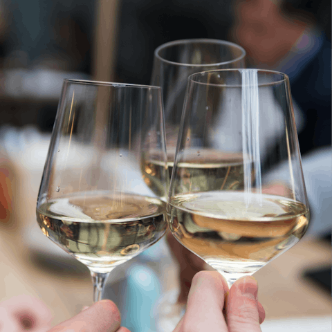 Enjoy a wine tasting session at the building's winery bar