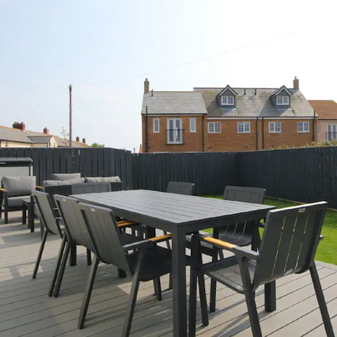 Enjoy fish and chips alfresco on a balmy evening