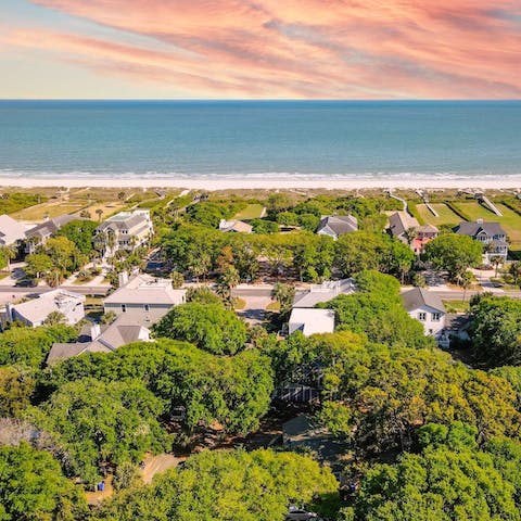Make haste for Isle of Palms golden shores, just one block away