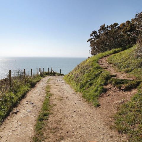 Set off on long coastal walks straight from the cottage door