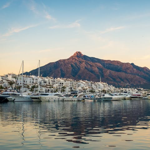 Enjoy unfettered access to Marbella's glamorous Golden Mile