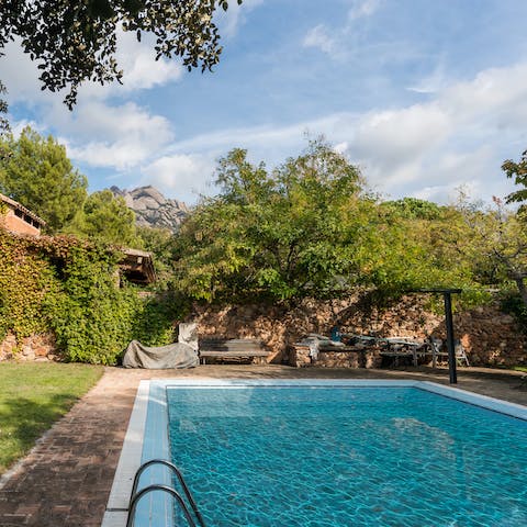 Soak up the Spanish sunshine in the large private pool