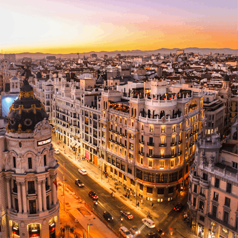 Make the short journey to Barcelona and spend the day sightseeing