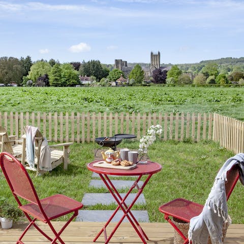 Enjoy breakfast out on the deck as you admire the gorgeous views