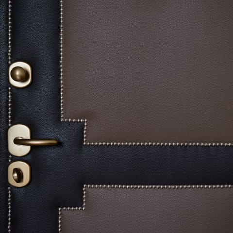 The leather door