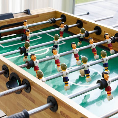 Keep busy with a few games of table football