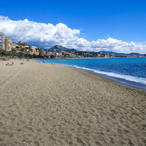 Look forward to catching some rays on Malagueta Beach, 2 kilometres away