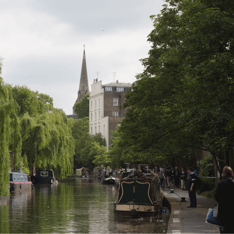 Grab a coffee and stroll along Regent's Canal – it's right on your doorstep