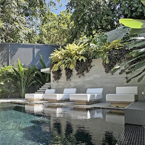 Spend blissful days relaxing by the private pool