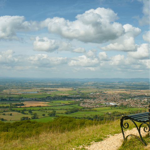 Take to the hilltops and hike your way across the charming countryside - straight from the door 